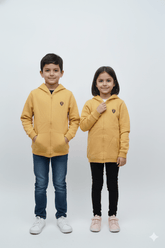 KIDS ZIPPED LOGO HOODIE - Smgarment's